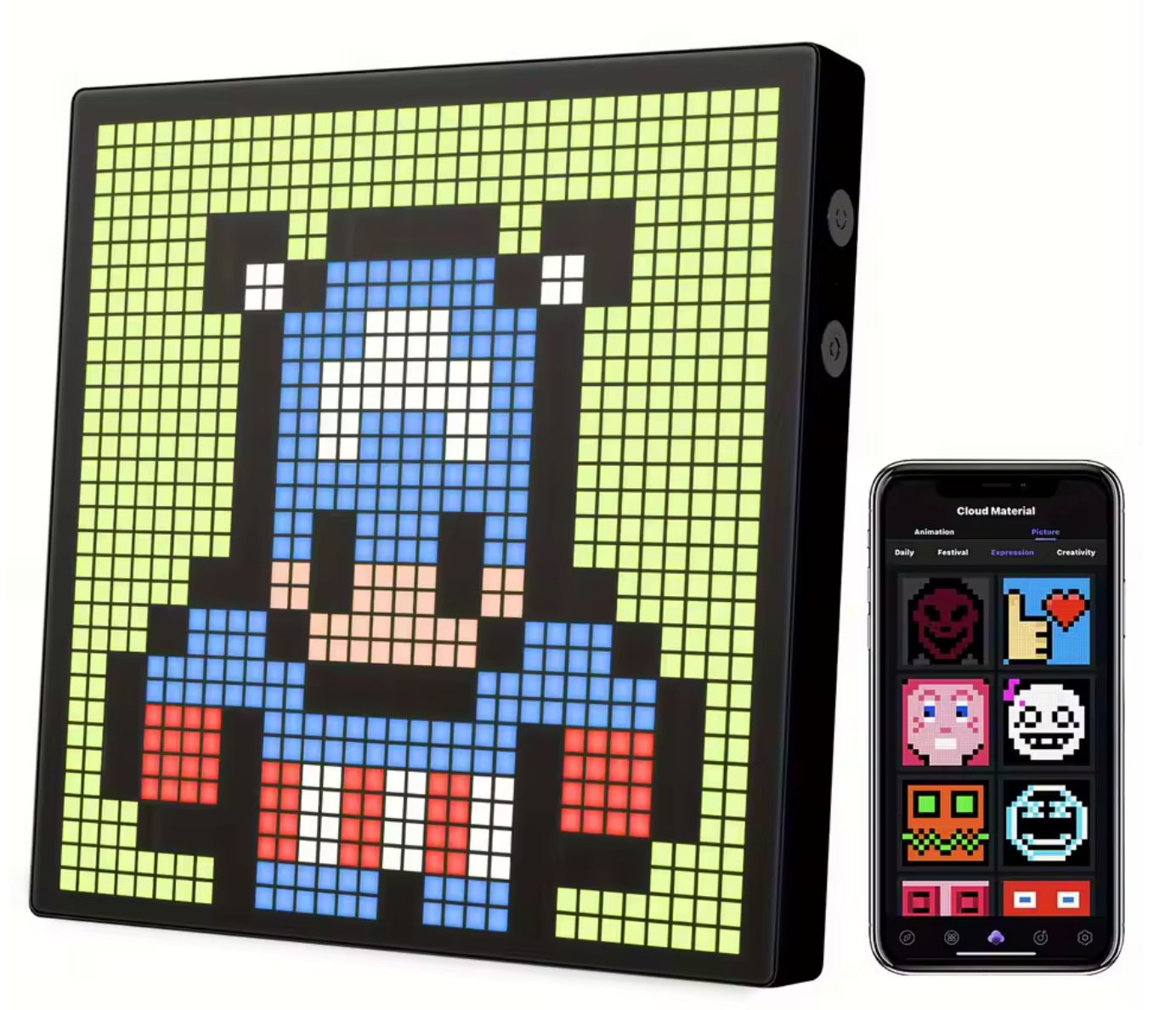 iDotMatrix - Wyświetlacz pikseli LED, 32 x 32